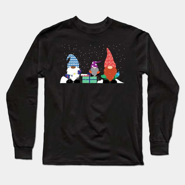 Chrismukkah Gnomes Long Sleeve T-Shirt by bintburydesigns